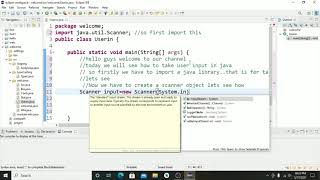 Eclipse:- Take input from user in Java