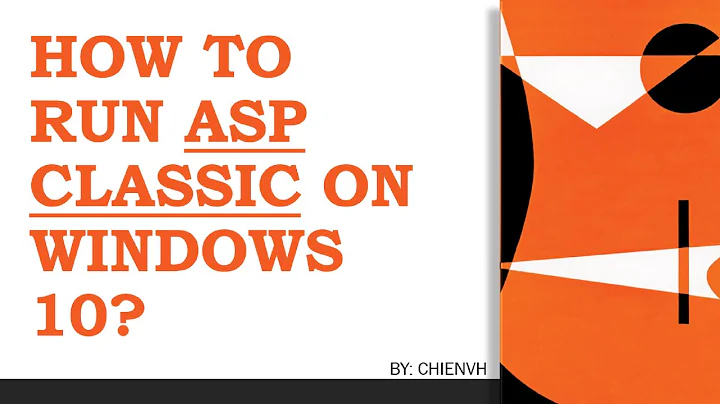 How to run ASP Classic on Windows?