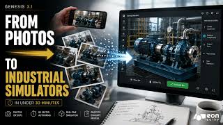 Genesis 3.1: Turn Photos into Industrial Training Simulators in 30 Minutes