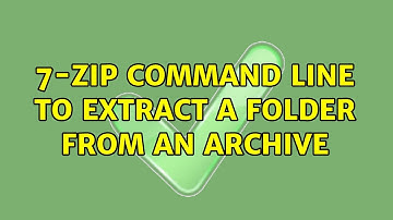 7-Zip command line to extract a folder from an archive (3 Solutions!!)