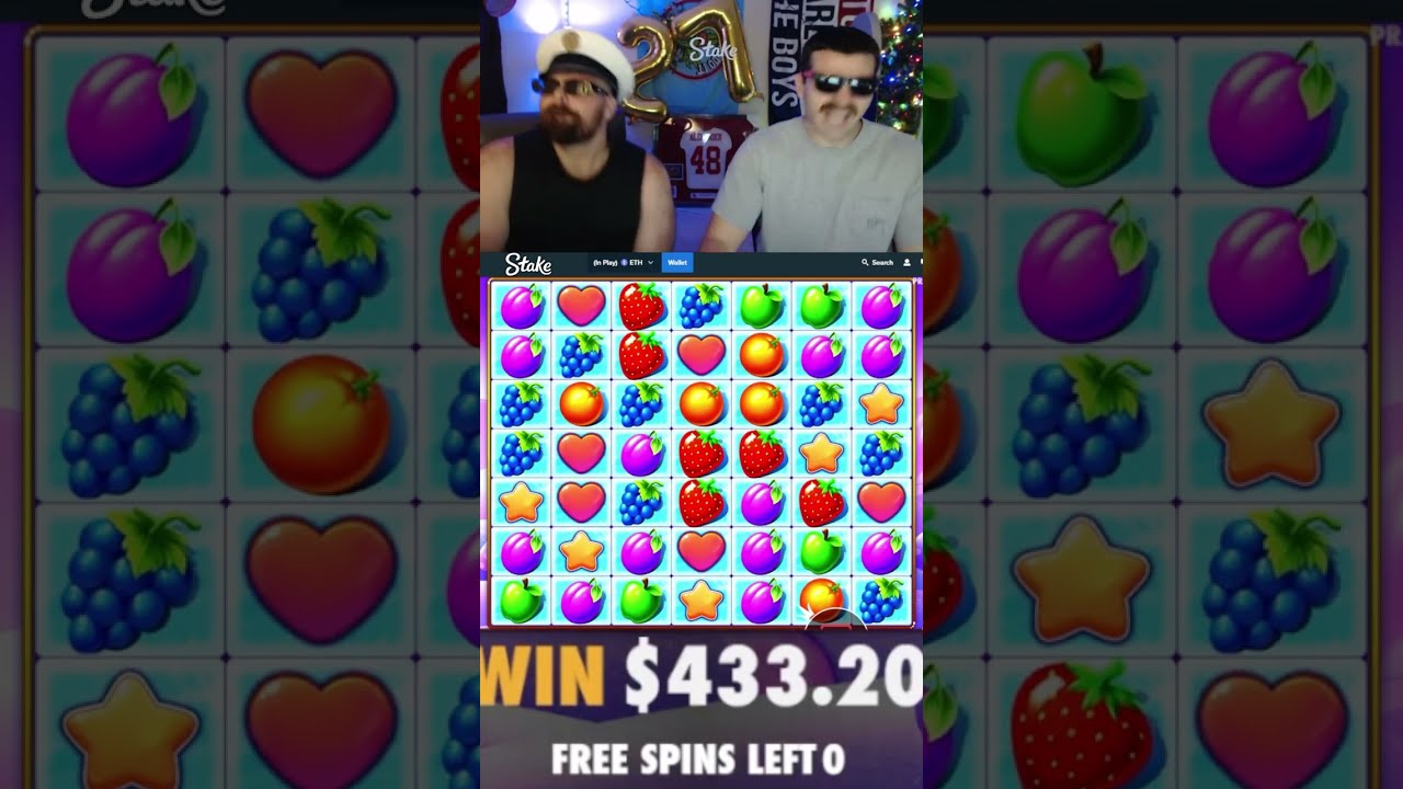 $400 SPIN On FRUIT PARTY! #shorts #slots #fruitparty