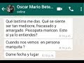 ÓSCAR MARIO BETETA AMENAZA Y RETA A JULIO C. ROA A PELEAR