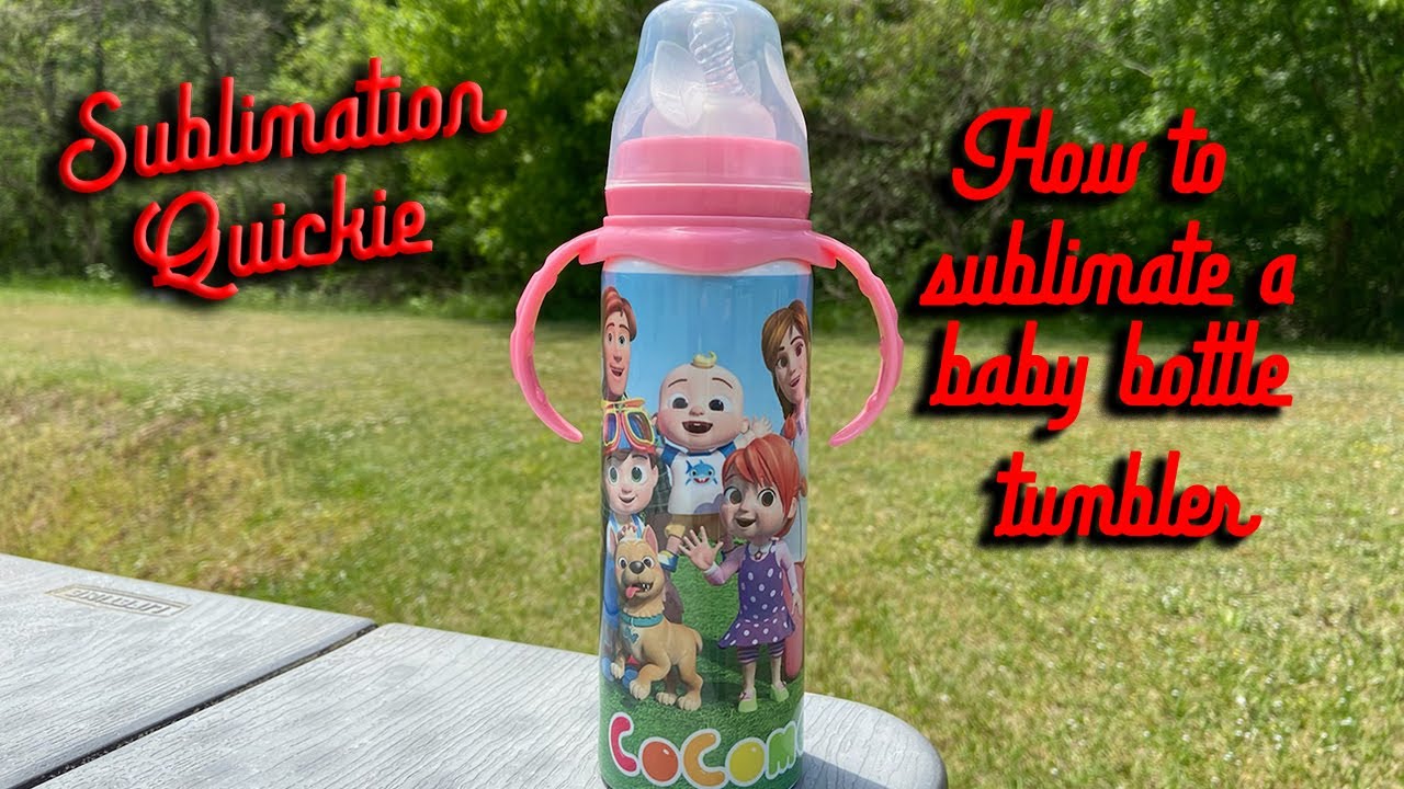 How to sublimate a baby bottle tumbler. 