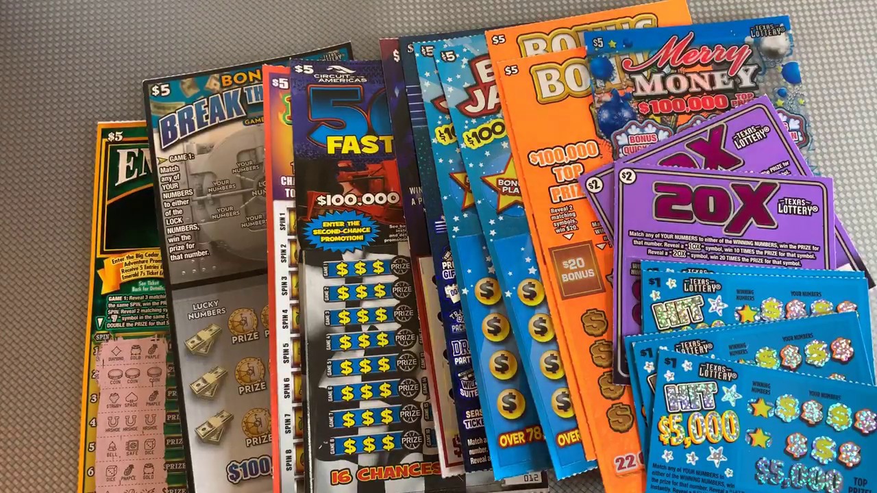 Live Texas Lottery Mix of Scratchoffs plus Giveaway - YouTube