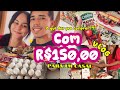 COM R$150 NO MERCADO: O QUE DÁ PRA COMPRAR PRA UM CASAL? 😱🛒#comprasdomês #viralvideo #vidareal