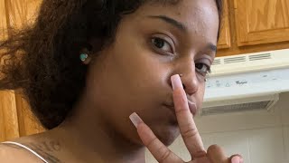 Cooking lunch with my sister
