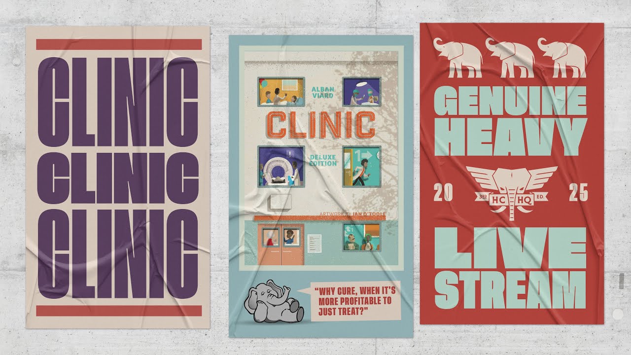 Clinic Deluxe Edition (Revisited) -  3p Play-through & Roundtable Discussion by Heavy Cardboard