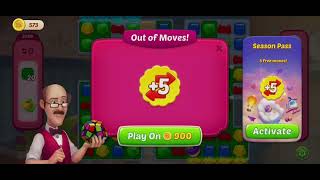 Super Hard Level-3739 of HomeScapes Repeated gameplay then sweet success