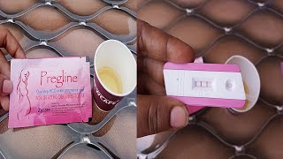 pregline pregnancy test in hindi // live positive pregline pregnancy test
