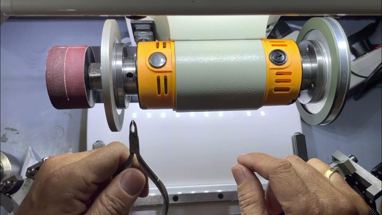 Cuticle nipper sharpening, Mài bén kềm cắt da YouTube