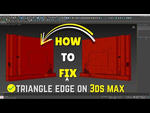 How To Remove Triangles Edges - 3ds Max | Quadify Mesh |