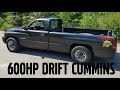 600HP 12v cummins drift truck build breakdown and test rip!