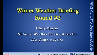 Feb 27th Winter Weather Breifing