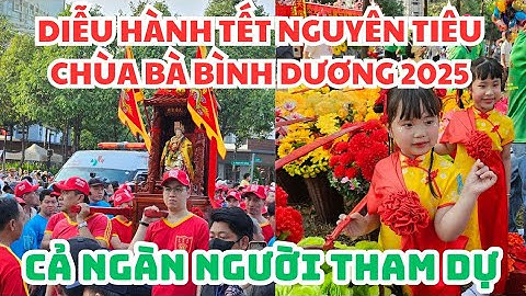 CHÙA BÀ BÌNH DƯƠNG, DIỄU HÀNH TẾT NGUYÊN TIÊU 2025: CẢ NGÀN NGƯỜI THAM DỰ, RẤT LỚN RẤT VUI