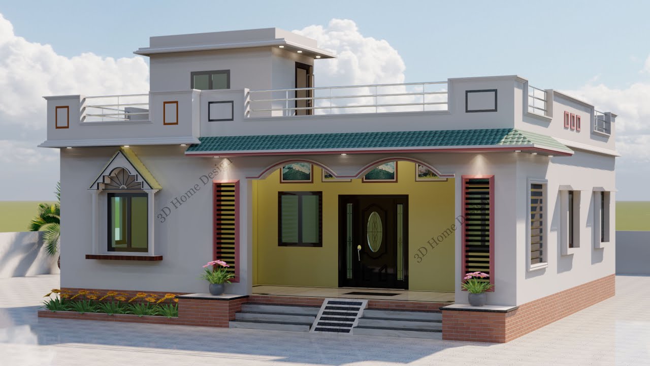 35x35 House Plan Idea II 3Bhk House Design II 3D  Village Home Design II Beautiful Ghar ka Plan