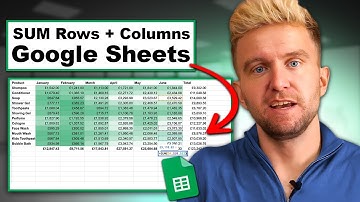 SUM Rows & Columns In Google Sheets