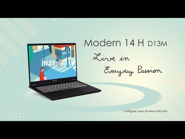 Windowsノート本体 MSI Modern 14 H D13MG i7-13620H RAM32GB MSI Modern 14 H, Intel Core i7 13620H,36Cm Laptop(16GB/1TB