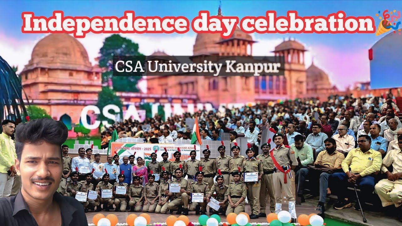 Independence day celebration in CSA University kanpur|79th Independence day|G.K.Sisodia Vlogs 