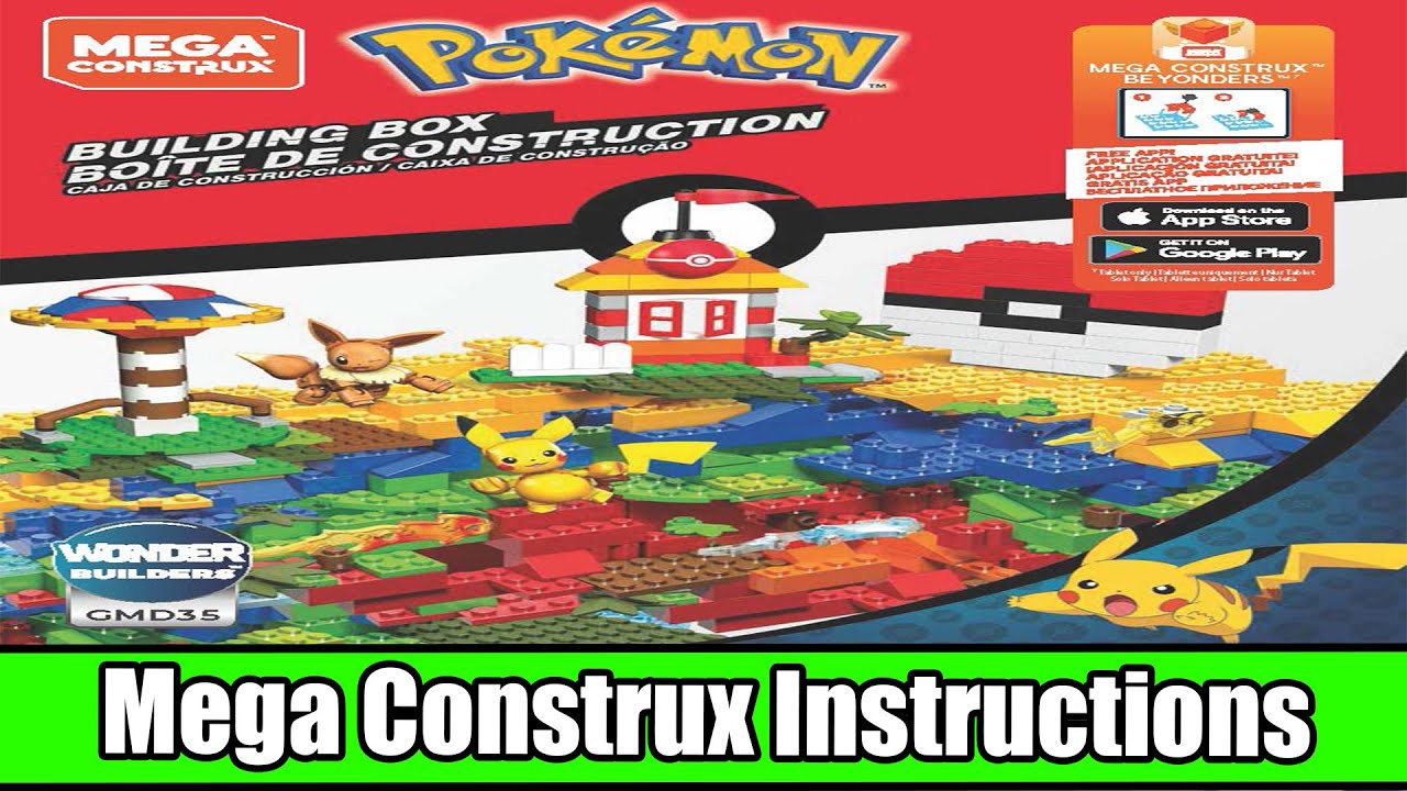 Mega Construx Instructions | Pokémon | GMD 35 | Pokémon Building Box