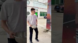 We Tried to Break This Screen With Water.#yuchip #ledscreen #ip65 #dooh #ledbillboard #ledvideowall