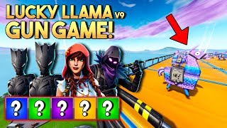 LUCKY LLAMA GUN GAME v9! - Fortnite Creative met Harm, Eva & Jacco (Nederlands)