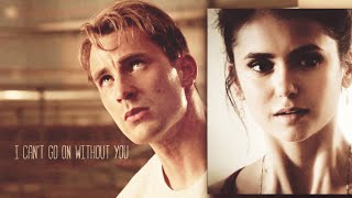 ►Steve Rogers + Elena Gilbert || I Can't Go on without You [ Captain Gilbert crossover ]
