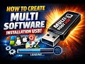 Install Multiple Programs at Once Using One USB Stick Fast!!