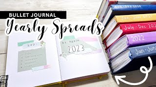 YEARLY SPREAD INSPIRATION for your NEW bullet journal 🗓️🖊️