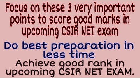 Do best preparation in just 2 months for CSIR NET EXAM with these three imp. points | NET PHYSICS