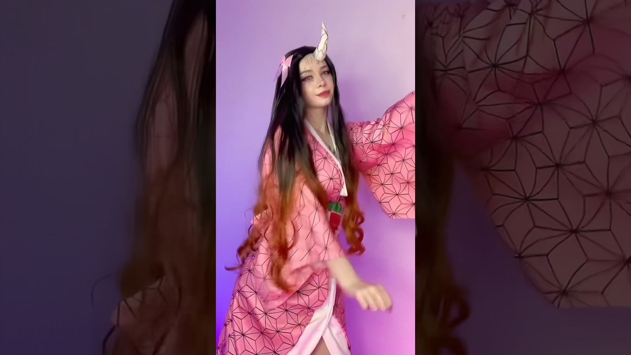 Cute dance🥰#cosplay #nezukokamado #nezuko #kimetsunoyaiba #demonslayer  #anime #tiktok #shorts