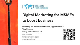 Why MSMEs Must Go Digital: Google Ads, SEO & Social Media Simplified | ASSOCHAM March 2025