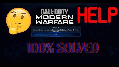 How to Fix Modern Warfare’s Missing DLC Packs Issue [PS4]