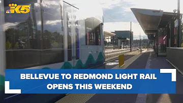 Traveling between Bellevue and Redmond this weekend? You'll be able to take the light rail