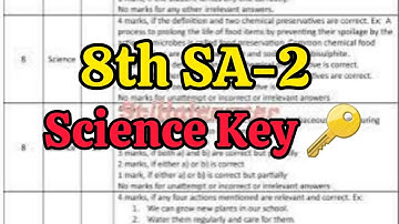 8th 💯SA-2 Answer Key SCIENCE 💯Real Question Paper 2023-2024 | 8th 💯SA-2 Science Question Paper #sa2