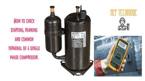 How to check common, starting and running terminal of Single phase compressor ( Hindi/Urdu)