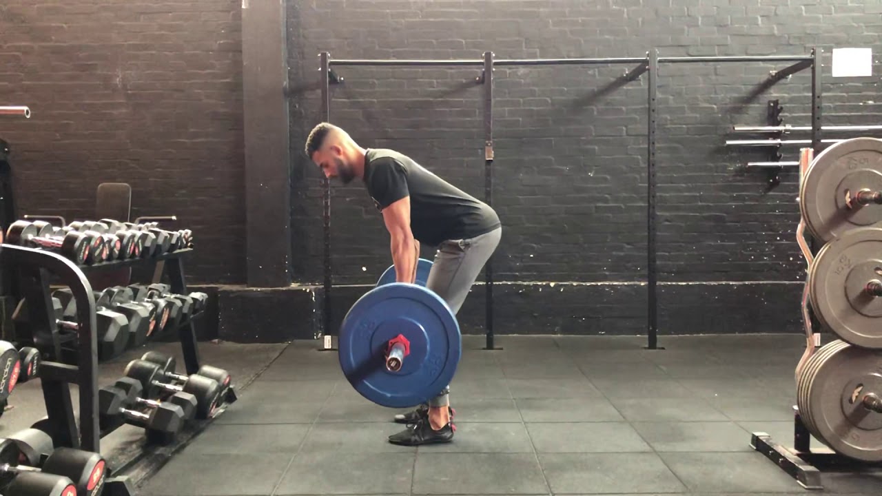 Barbell Romanian deadlift YouTube