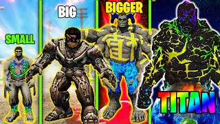 Franklin UPGRADING and TRANSFORMING Super GOD HULK in GTA5!