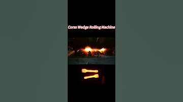 Hot forging industry - Cross Wedge Rolling Machine working process