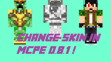 Minecraft PE [0.8.1] How To Change Skin!