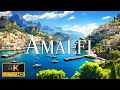 FLYING OVER AMALFI (4K Video UHD) - Peaceful Piano Music With Beautiful Nature Video For Relaxation
