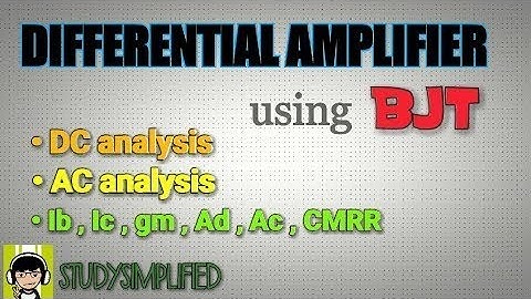 Differential amp ac and dc analysis