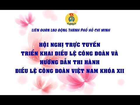 Hội nghị trực tuyến Triển khai Điều lệ Công đoàn Việt Nam Khoá XII
