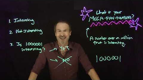 MegaFavNumbers : James Tanton chooses 1000001 and he is not sure why
