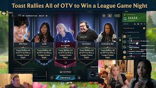 Toast Rally All of OTV To Win a League Game Night ft Scarra Lily Syd Yvonnie | Valkyrae's Sad News! Update
