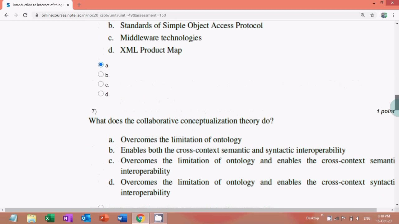 nptel week 5 assignment answers iot