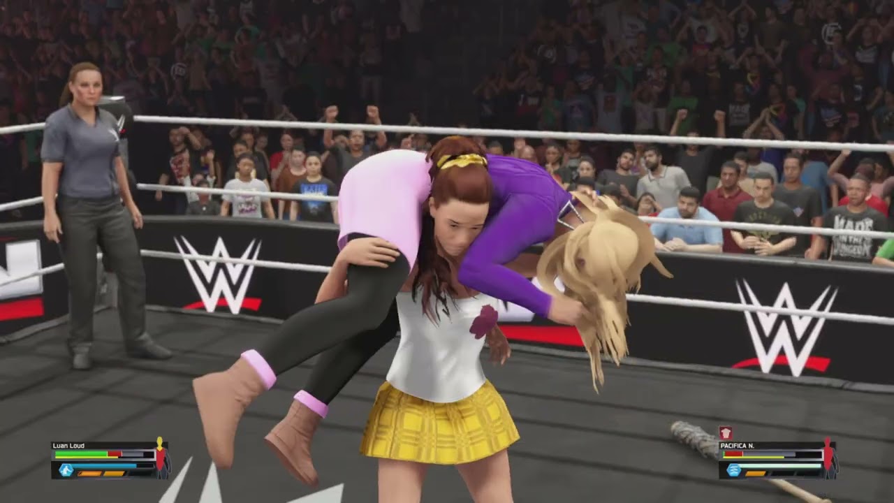 Luan Loud Vs Pacifica Northwest WWE 2K25