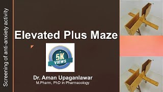 Elevated Plus Maze : screening of anti-anxiety activity