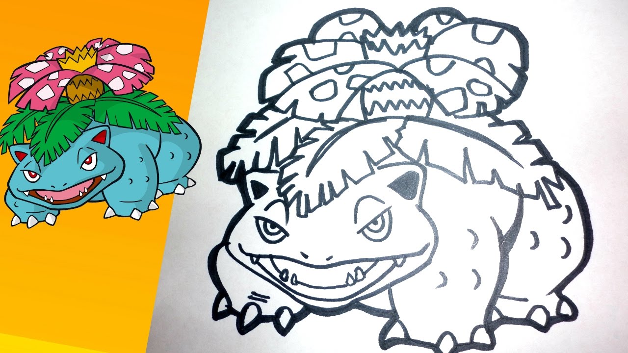 Cómo dibujar Bulbasaur - Pokemon