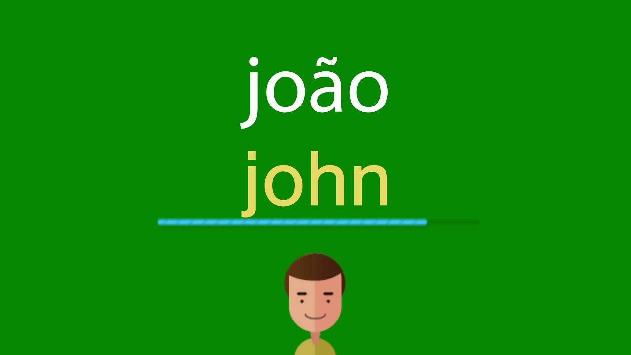 Como é o nome de John em inglês?