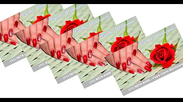 Como fazer um cartão de visita de manicure?
